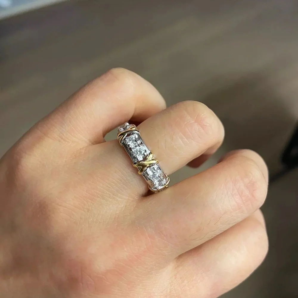 10k 16 Stone Eternity Band